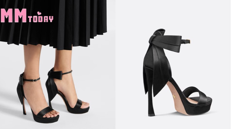 Đôi giày Mlle Dior với nơ nữ tính 