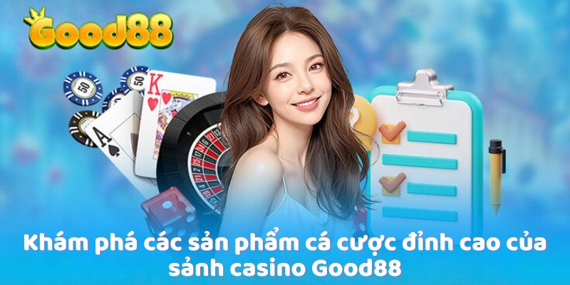 Khám phá các sản phẩm cá cược đỉnh cao của sảnh casino Good88